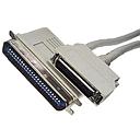 SCSI II to SCSI I cable, 2x 50-pin Centronics connector, length: 1m
