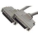 SCSI II connector cable; 2 x 50 pin D-SUB connector, length: 1m