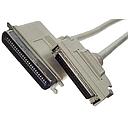 SCSI3 on ​​SCSI1, 50-pin Centronics connector -> 68-pin D-SUB connector, 1.27mm, screws