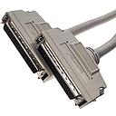 SCSI3, 68-pin D-SUB connector, 1.27mm -> 68-pin SUB-D Secker, 1.27mm 2x Screws