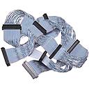 SCSI LVD ribbon cable, 5 x 68 pin D-SUB connector, length: 1.7 m