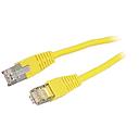 S / FTP patch cable, CAT 5, length: 0.5 m - yellow