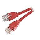 S / FTP patch cable, CAT 5, length: 2 m - red