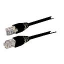 S / FTP crossover patch cable, CAT 5, length: 3 m - black